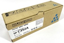 New Genuine Ricoh Savin Lanier SP C352A 408212 Cyan Printer Toner Cartridge picture