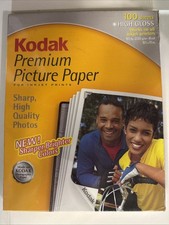 KODAK Premium Inkjet High Gloss Photo Paper 100 Sheets 8.5” x 11”  New Sealed picture