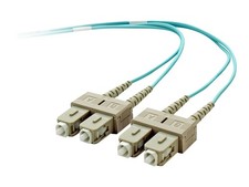 Belkin 10G SC/PC to SC/PC multi-mode (M) 10m Fiber Optic Patch Cable 50/125 Aqua picture
