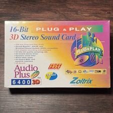 Zoltrix Audio Plus 6400 3D PnP 16-Bit ISA Sound Card NOS Vintage PC picture