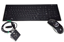 Rare GYRATION Air Mouse Elite Set 2016 Wireless Keyboard Charger Fresh Battery picture