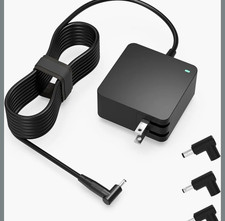 NICPOWER 65W 19V 3.42A Laptop Power Adapter Charger w/ 4 Tips, Black picture