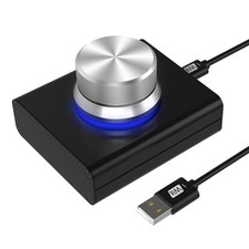 USB Volume Control Knob Programmable Windows Mac Android 1-Key Mute Aluminum picture