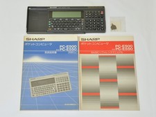 SHARP PC-E500 Pocket Computer Electronic Calculator Black Design Parts H054 picture