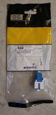 Hubbell Keystone LC Duplex Snap Fit  Adapter Flush, Blue, Zirconia SFFLCSBW picture