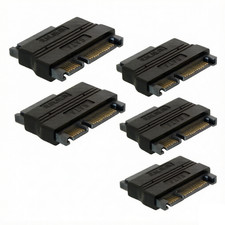 SATA 22P 7+15Pin Male Plug to SATA 22Pin 7+6P Female Jack Adapter Convertor 5x picture