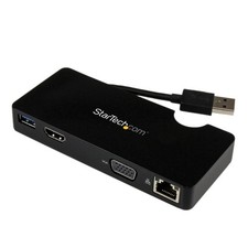 StarTech.com USB 3.0 to HDMI or VGA Adapter Dock - USB 3.0 Mini Docking Station picture