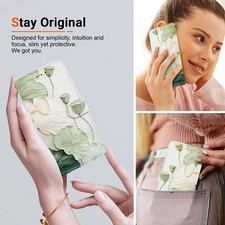 Panda Flower Wallet Phone Case for Motorola Edge 30 G34 G84 G14 G22 G71 G22 E13 picture