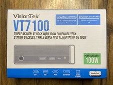 VisionTek VT7100 Triple 4K Display Docking Station w 100W Power - Gray (901499) picture