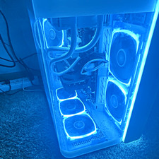 Custom/Whitebox White RGB Liquid-Cooled Gaming Tower Desktop w/ RTX 5060 Ti picture