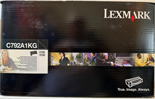 Genuine Lexmark C792A1KG Black Return Program Print Toner Cartridge---New Sealed picture