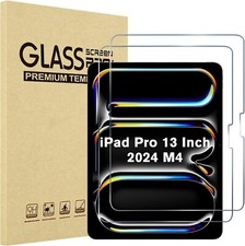 2 PCS For Apple iPad Pro 13-inch (M5/M4) Tempered Glass Screen Protector Saver picture