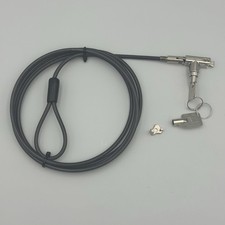 Noble Locks TZ03T Ultra Compact T-Bar Laptop Security Cable Lock w/ 2 Keys picture