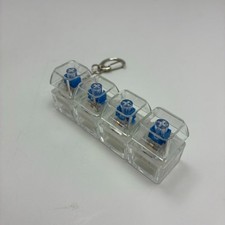 4 Key Mechanical Keyboard Switch Tester Keychain Clicky Gamer Fidget Toy picture
