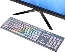 Keyboard Cover for Dell KM636 Wireless Keyboard & Dell KB216 Colorful Rainbow picture