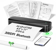 Portable Printers Wireless for Travel, Thermal  Support 8.5