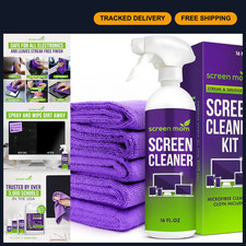 Screen Cleaner Spray & Microfiber Towel Bundle - 16oz Electronics Cleaning Kit f picture