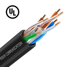UTP UL Certified Cat5e Direct Burial Ethernet Cable, Bare Copper, 24 AWG 1000 FT picture