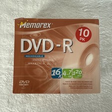 Memorex 10 PK DVD-R Recordable Blank Discs Pack 16X 4.7GB 120 MIN  picture