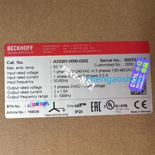 Beckhoff AX5201-0000-0202 Servo Drive via DHL&FedEx&UPS Brand New Fast Ship picture