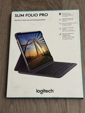 Logitech Slim Folio Pro Bluetooth Keyboard Case iPad Pro 11