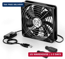 120mm USB Computer Fan, 5V PC Cooling Fan with 3 Adjustable Speeds & DC to USB A picture