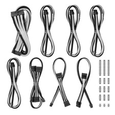 CableMod C-Series Classic ModMesh Sleeved Cable Kit Corsair Black & White SHIFT picture