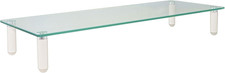 Glass Monitor Riser 5mm Tempered Glass Platform 22 Inch Wide Capacity 40 lbs picture