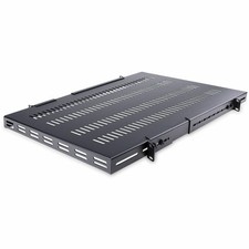 StarTech 1U 4-Post 19.5 to 38in Adjustable Mounting Depth Vented Rack Mount picture