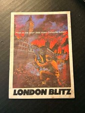 VINTAGE LONDON BLITZ ATARI 2600 VIDEO GAME COMPUTER SYSTEM MANUAL  picture
