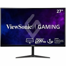 ViewSonic VX2718-PC-MHD 27 Inch 1080p Curved Gaming Monitor, 200Hz and 1ms for picture