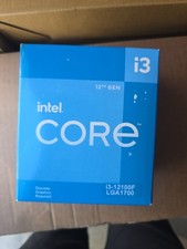 Intel Core 12th Gen i3-12100F Desktop Processor 12MB Cache LGA1700 NEW Unopened picture