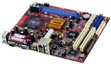 PC CHIPS M810D V7.5 AMD 2000+ 2x DDR 2x PCI mATX MOTHERBOARD picture