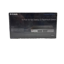 New D-Link DSS-DSS16+16-Ports 10/100 Desktop Rack-Mountable Switch Sealed picture