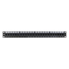 Construct Pro 24-Port Cat6 Rack Mount Patch Panel (19”/1U, RoHS Approved) picture