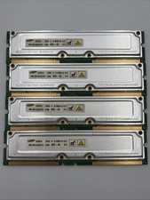 2GB Kit 4x512MB PC800-40 RDRAM Rambus RIMM ECC Samsung MR18R162GDF0-CM8 RAM picture