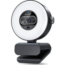 S600L 4K Webcam with Adjustable Ring Light & Dual Mics for Streamers & YouTubers picture