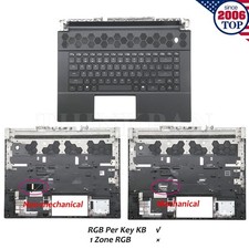New For Dell Alienware M16 R1 Palmrest RGB Backlit Keyboard 0NC97W 0CGM3Y US picture
