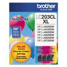 Brother LC2033PKS Innobella High-Yield Ink, Cyan/Magenta/Yellow, 3/PK picture