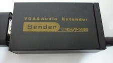 VGA Over Network Cable Adapter Extender Repeater RJ45 Cat5e Cat6 60M 1080P picture