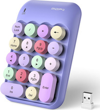 MOFII Cute Colorful Wireless Number Pad - 18 Keys, Portable 2.4 GHz with Stable picture