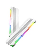 RH01 ARGB RAM Heatsink, DDR4/DDR5 Memory Cooler-Pack, White | 5V 2 White 2Pack picture