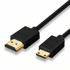 Mini HD to HD Lead Cable Gold TVs Sky HD PS4 Xbox One v1.4 UHD 1M HDMIcable US picture