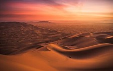 Landscape nature morocco desert dunes sunset low Custom Gaming Mat Desk picture