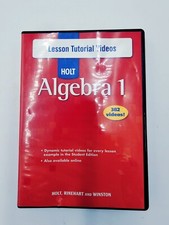Holt Algebra 1 Lesson Tutorial Videos CD-ROM 4 Disc Set picture