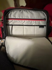 Case Logic Laptop Bag Shoulder Messenger Work School Travel Black Red logo NWT picture