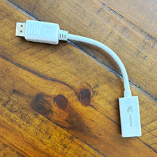 White USB 2.0 to HDMI Standard Female Adapter Cable 6 in NX60396 picture