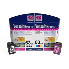 VersaInk-Nano HP 63 MS Black MICR Ink Cartridge for Check Printing & 63 CS Co... picture