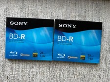 Sony BNR25R3H Blu-Ray BD-R Recordable Disc 25 GB 2 Pack picture