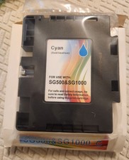 SG500 SG1000 Sublimation Ink Cartridge Cyan with Chip Compatible Sawgrass 1PC picture